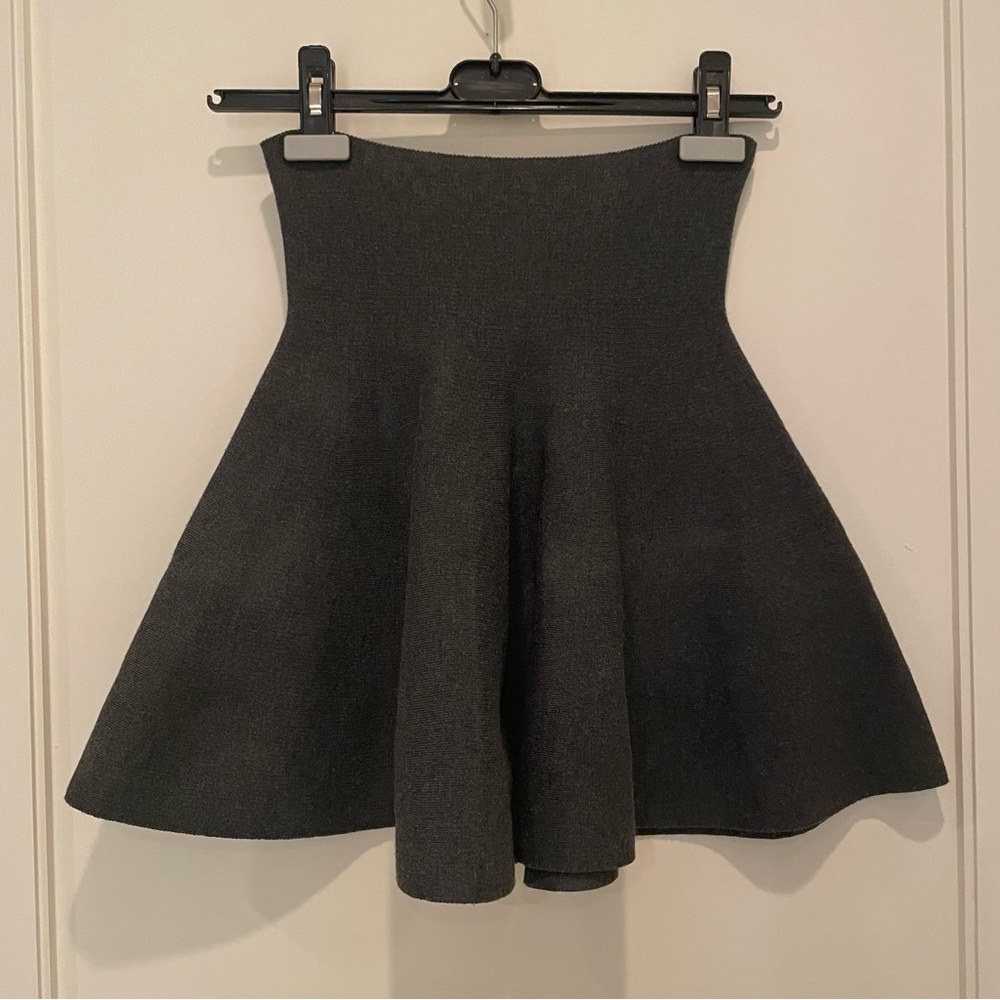Knit flare skirt
